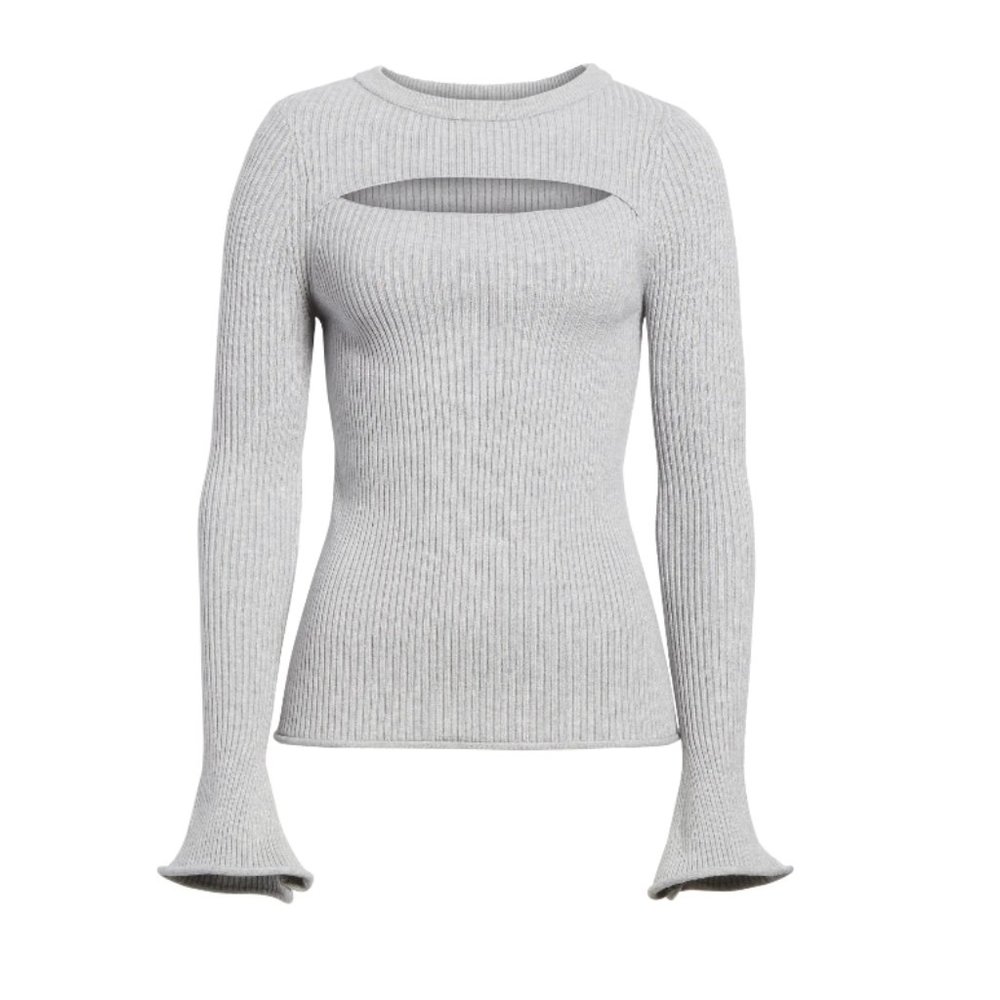 Cutout Ribbed Sweater - Picture 2 of 5